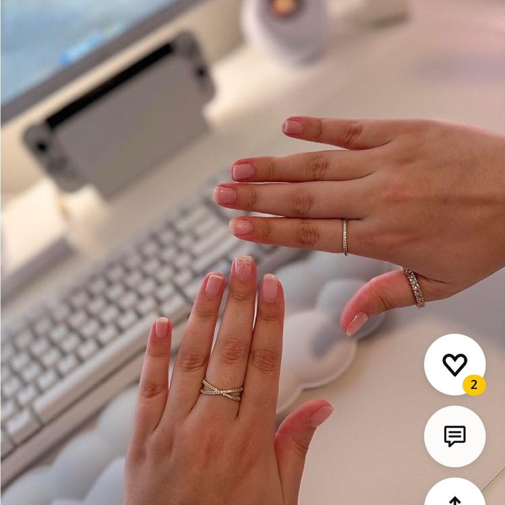 Beautiful stacking rings size 8